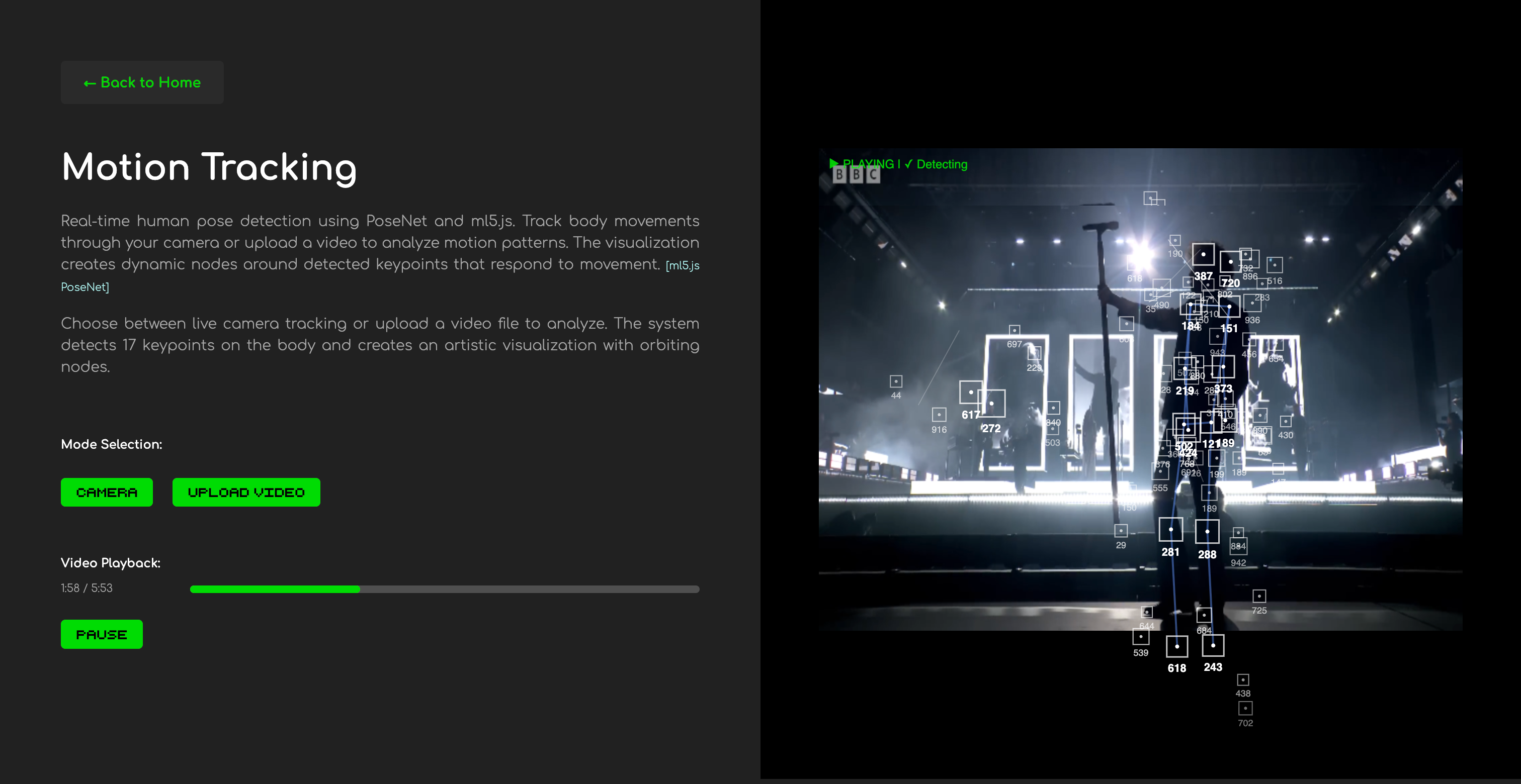 Motion Tracking Preview